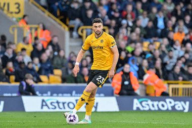 Wolverhampton Wanderers 'dan Max Kilman Premier League maçında Wolverhampton Wanderers Arsenal' e karşı Molineux, Wolverhampton, Birleşik Krallık, 20 Nisan 202