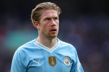 Manchester City 'den Kevin De Bruyne 20 Nisan 202' de Wembley Stadyumu 'nda Manchester City ile Chelsea arasında oynanan FA Cup yarı final maçında