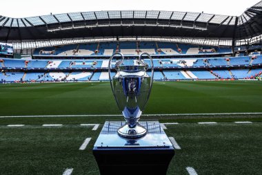 UEFA Şampiyonlar Ligi çeyrek final maçında Avrupa Kupası Manchester City, Etihad Stadyumu 'nda Real Madrid' e karşı, 17 Nisan 202
