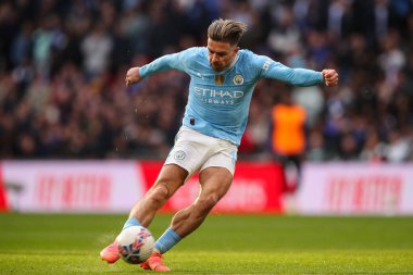 Manchester City 'den Jack Grealish' in 20 Nisan 202 'de Wembley Stadyumu' nda oynanan Manchester City - Chelsea maçında gol atma şansı var.