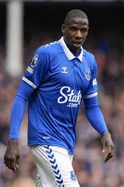Everton 'dan Abdoulaye Doucour Premier League maçı sırasında Everton - Nottingham Forest maçı sırasında Goodison Park, Liverpool, İngiltere, 21 Nisan 2024