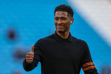 Real Madrid 'den Jude Bellingham UEFA Şampiyonlar Ligi çeyrek finalinde Manchester City, Etihad Stadyumu' nda Real Madrid 'e karşı, 17 Nisan 202