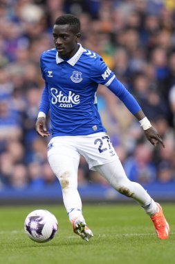 Everton 'dan Idrissa Gueye Premier League maçı sırasında Everton, Nottingham Forest' a karşı Goodison Park, Liverpool, İngiltere, 21 Nisan 202