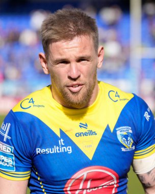 Warrington Wolves takımından Matt Dufty 20 Nisan 202 'de Warrington Wolves' a karşı Leigh Stadyumu 'nda oynanan 8.