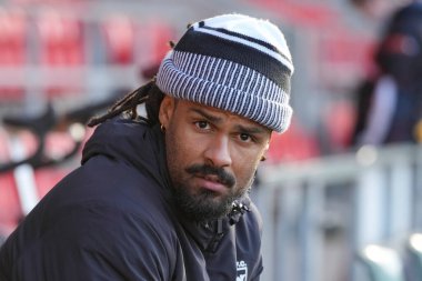 Hull FC 'den Jayden Okunbor, Betfred Süper Lig 8. Raundundan önce St Helens vs Hull FC maçı, St Helens Stadyumu, St Helens, Birleşik Krallık, 19 Nisan 202