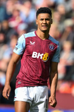 Aston Villa 'dan Ollie Watkins Premier Lig karşılaşmasında Aston Villa, Bournemouth' a karşı Villa Park, Birmingham, Birleşik Krallık, 21 Nisan 202