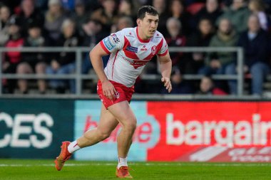 St. Helens 'den Matt Whitley, Betfred Süper Lig 8. Raundunda St Helens vs Hull FC maçında St Helens Stadyumu, St Helens, Birleşik Krallık, 19 Nisan 202