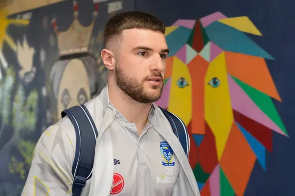 Connor Wrench Warrington Wolves Arrives Stadium Betfred Super League Match — Stock Photo, Image