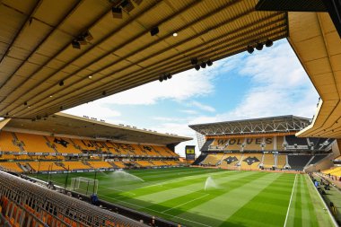 Molineux, Molineux, İngiltere 'de 20 Nisan 202' de oynanan Premier League karşılaşması öncesinde Wolverhampton Wanderers, Arsenal 'e karşı