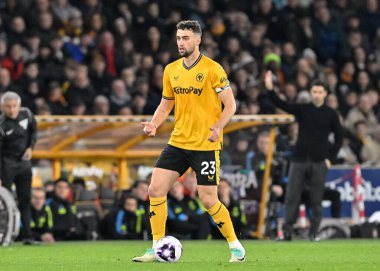 Wolverhampton Wanderers 'dan Max Kilman Premier League maçında Wolverhampton Wanderers Arsenal' e karşı Molineux, Wolverhampton, Birleşik Krallık, 20 Nisan 202