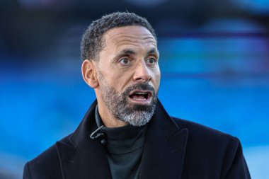 Rio Ferdinand UEFA Şampiyonlar Ligi çeyrek finalinde Manchester City, Etihad Stadyumu 'nda Real Madrid' e karşı, 17 Nisan 202