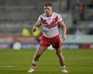 Morgan Knowles of St. Helens during the Betfred Super League  Round 8 match St Helens vs Hull FC at Totally Wicked Stadium, St Helens, United Kingdom, 19th April 202 clipart