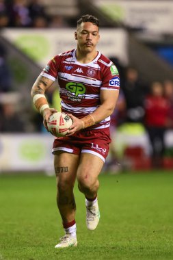 Tyler Dupree of Wigan Warriors in action during the Betfred Super League Round 8 match Wigan Warriors vs Castleford Tigers at DW Stadium, Wigan, United Kingdom, 19th April 202 clipart