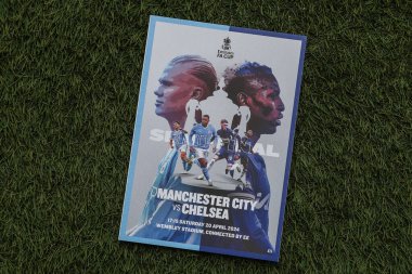 Maç günü programı, 20 Nisan 202 'de Wembley Stadyumu' nda Manchester City ile Chelsea arasında oynanacak olan FA Cup yarı final maçı öncesinde yapılmıştır.