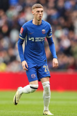 Chelsea 'den Cole Palmer, 20 Nisan 202' de Wembley Stadyumu 'nda Manchester City ile Chelsea arasında oynanan FA Cup yarı final maçında