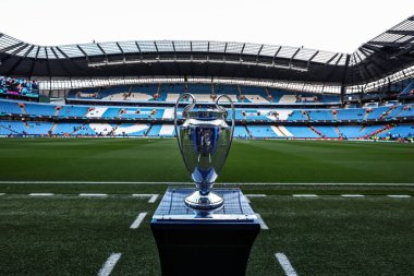 UEFA Şampiyonlar Ligi çeyrek final maçında Avrupa Kupası Manchester City, Etihad Stadyumu 'nda Real Madrid' e karşı, 17 Nisan 202