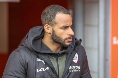 Barnsley 'den Barry Cotter Sky Bet Ligi 1 maçında Blackpool Barnsley' e karşı Bloomfield Road, Blackpool, İngiltere, 20 Nisan 202