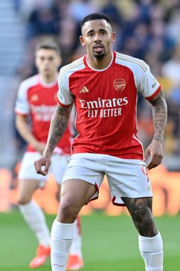 Gabriel Jesus of Arsenal, Premier League maçı sırasında Wolverhampton Wanderers, Molineux, Wolverhampton, Birleşik Krallık 'ta Arsenal' e karşı 20 Nisan 202