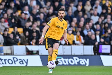 Wolverhampton Wanderers 'dan Max Kilman 20 Nisan 202' de Molineux, Wolverhampton, Birleşik Krallık 'ta oynanan Premier League maçında Wolverhampton Wanderers - Arsenal maçında pas verdi.