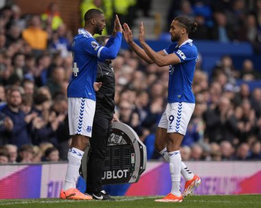 Everton 'dan Beto, İngiltere' nin Liverpool kenti Goodison Park 'ta oynanan Premier League maçında Everton - Nottingham Forest maçı sırasında Everton' dan Dominic Calvert-Lewin 'in yerini aldı.