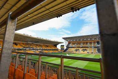 Molineux, Molineux, İngiltere 'de 20 Nisan 202' de oynanan Premier League karşılaşması öncesinde Wolverhampton Wanderers, Arsenal 'e karşı