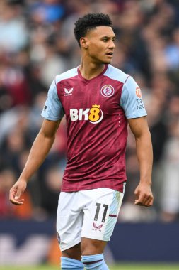 Aston Villa 'dan Ollie Watkins Premier Lig karşılaşmasında Aston Villa, Bournemouth' a karşı Villa Park, Birmingham, Birleşik Krallık, 21 Nisan 202