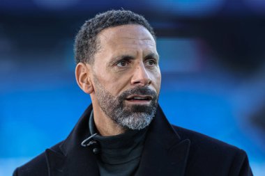 Rio Ferdinand UEFA Şampiyonlar Ligi çeyrek finalinde Manchester City, Etihad Stadyumu 'nda Real Madrid' e karşı, 17 Nisan 202