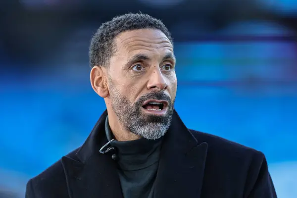 stock image Rio Ferdinand during the UEFA Champions League Quarter Final Manchester City vs Real Madrid at Etihad Stadium, Manchester, United Kingdom, 17th April 202