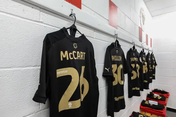 stock image The shirt back of Jamie McCart of Barnsley during the Sky Bet League 1 match Blackpool vs Barnsley at Bloomfield Road, Blackpool, United Kingdom, 20th April 202