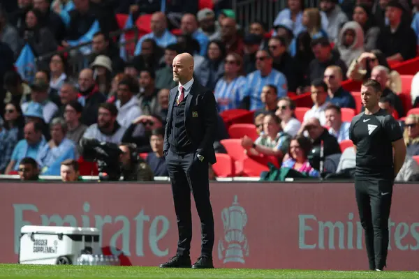Erik Ten Hag Manager Manchester United Watches Emirates Cup Semi — Stock Photo, Image