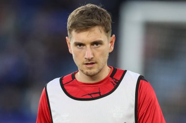 Southampton 'dan David Brooks maç öncesi ısınma maçında Leicester City, Southampton' a karşı King Power Stadyumu, Leicester, İngiltere, 23 Nisan 202