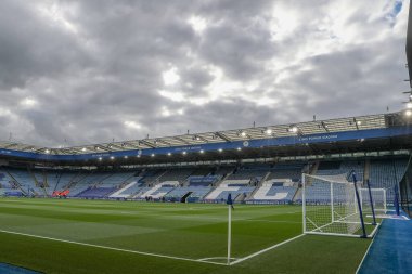 King Power Stadyumu 'nun Gök Bahis Şampiyonası' ndaki genel görüntüsü Leicester City ile Southampton arasındaki King Power Stadyumu, Leicester, İngiltere, 23 Nisan 202