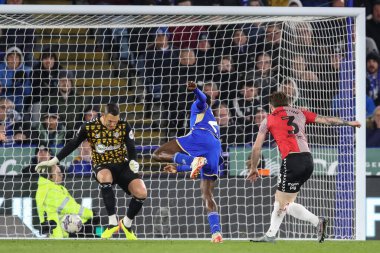 Leicester City 'den Wilfred Ndidi, 23 Nisan 202' de King Power Stadyumu 'nda Leicester City ile Southampton arasındaki Sky Bet Şampiyonası maçında 2-0 berabere kaldı.