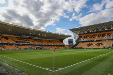 Molineux 'nun Premier Lig maçındaki genel görüşü: Wolverhampton Wanderers, Bournemouth' a karşı Molineux, Wolverhampton, Birleşik Krallık, 24 Nisan 202