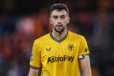 Wolverhampton Wanderers 'dan Max Kilman Premier League maçı sırasında Wolverhampton Wanderers, Molineux, Wolverhampton' da Bournemouth 'a karşı, 24 Nisan 202