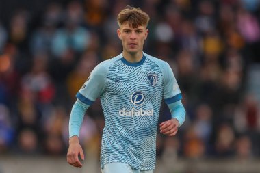 Bournemouth 'dan Alex Scott Premier League maçı sırasında Wolverhampton Wanderers, Molineux, Wolverhampton' da Bournemouth 'a karşı, 24 Nisan 202