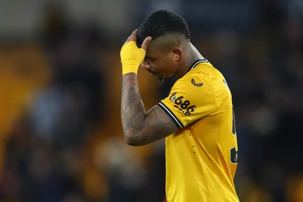 stock image Mario Lemina of Wolverhampton Wanderers reacts after the game during the Premier League match Wolverhampton Wanderers vs Bournemouth at Molineux, Wolverhampton, United Kingdom, 24th April 202