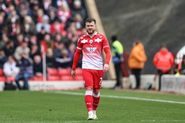 Barnsley 'den Nicky Cadden Sky Bet Ligi 1 maçı sırasında Barnsley, Northampton Town' a karşı Oakwell, Barnsley, Birleşik Krallık, 27 Nisan 202