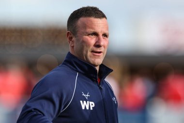 Willie Peters Hull KR 'ın baş antrenörü Betfred Süper Lig 9. Raundunda Hull KR, Wigan Warriors' a karşı Sewell Group Craven Park, Kingston üzerine Hull, Birleşik Krallık, 26 Nisan 202