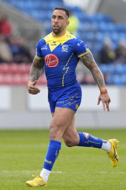 Warrington Wolves takımından Paul Vaughan 27 Nisan 202 'de Salford Red Devils - Warrington Wolves maçında Salford Community Stadyumu, Eccles, İngiltere