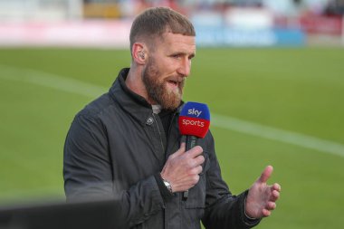 Sam Tomkins, Betfred Süper Lig 9. Raundunda canlı yayında Hull KR, Wigan Warriors 'a karşı Sewell Group Craven Park, Kingston upon Hull, Birleşik Krallık, 26 Nisan 202