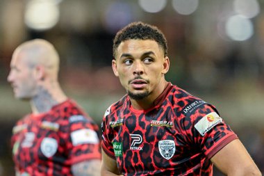 Leigh Leoparları 'ndan Umyla Hanley, Betfred Süper Lig 9. Raundunda Leigh Leopards, Catalans Dragons' a karşı Leigh Spor Köyü, Leigh, İngiltere, 26 Nisan 202