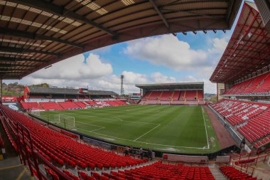 Oakwell 'in Sky Bet Ligi 1 maçı sırasında Oakwell, Barnsley ile Northampton Town arasında 27 Nisan 202' de oynanan genel bir görüntüsü.