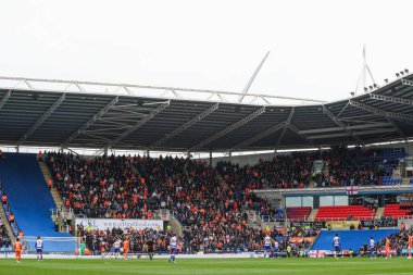 Blackpool taraftarları, 27 Nisan 202 'de İngiltere' de oynanan ve Blackpool 'a karşı oynanan 