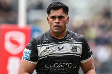 Herman Eseese Hull FC, Betfred Süper Lig 9. Raundunda Hull FC, Leeds Rhinos 'a karşı MKM Stadyumu, Hull, Birleşik Krallık, 28 Nisan 2024