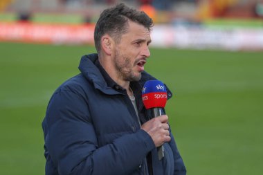Jon Wilkin during a live broadcast during the Betfred Super League Round 9 match Hull KR vs Wigan Warriors at Sewell Group Craven Park, Kingston upon Hull, United Kingdom, 26th April 202 clipart