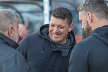 Matt Peet Wigan Warriors 'un koçu Betfred Süper Lig 9. Raundunda Hull KR, Wigan Warriors' a karşı Sewell Group Craven Park, Kingston üzerine Hull, Birleşik Krallık, 26 Nisan 202