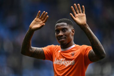Blackpool 'dan Marvin Ekpiteta, 27 Nisan 202' de İngiltere 'de oynanan 