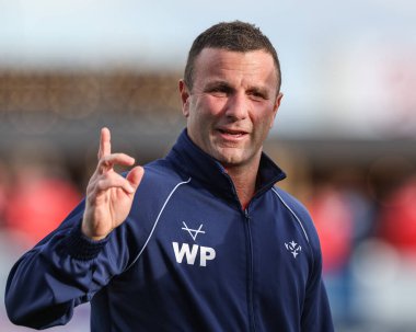 Willie Peters Hull KR 'ın baş antrenörü Betfred Süper Lig 9. Raundunda Hull KR, Wigan Warriors' a karşı Sewell Group Craven Park, Kingston üzerine Hull, Birleşik Krallık, 26 Nisan 202