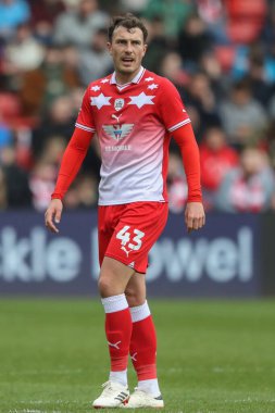 Barnsley 'den Josh Earl Sky Bet Ligi 1 maçı sırasında Barnsley, Northampton Town' a karşı Oakwell, Barnsley, Birleşik Krallık, 27 Nisan 202